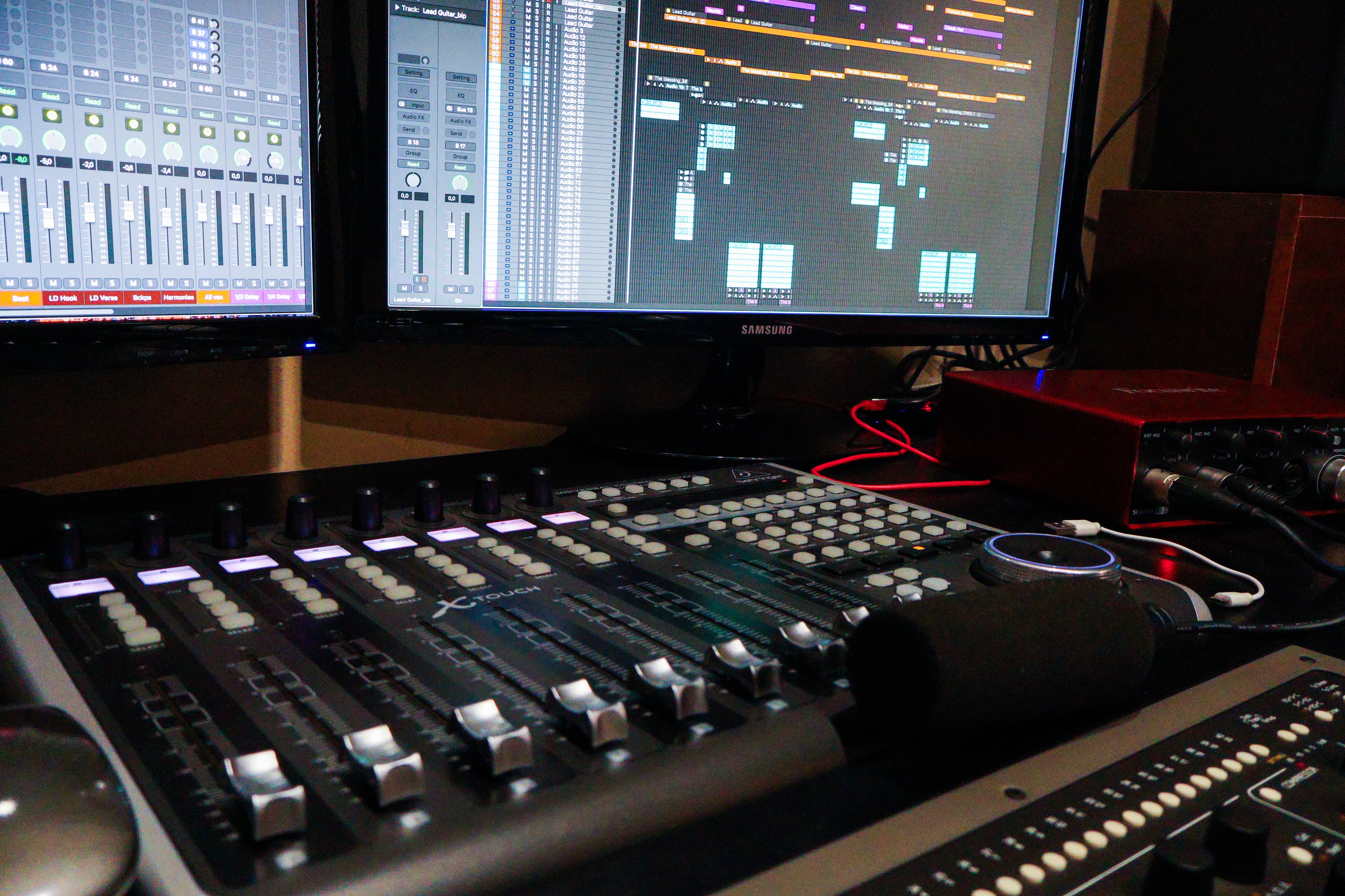 Mixing and Mastering tracks in studio