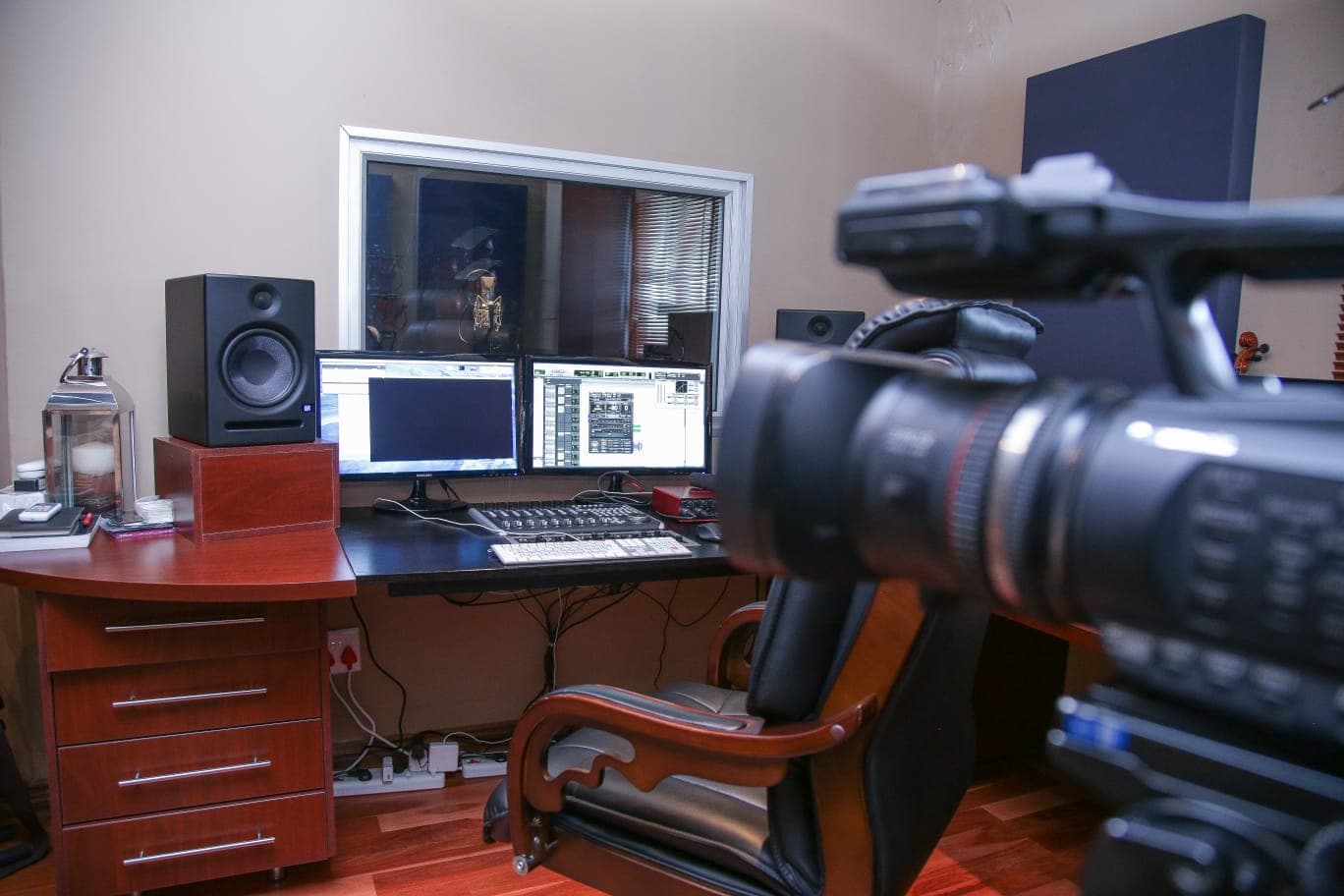 Live recording session